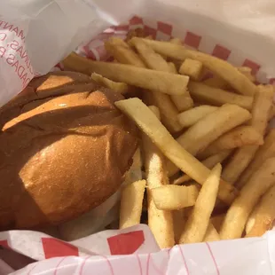 Came with fries and I upgraded to the garlic fries