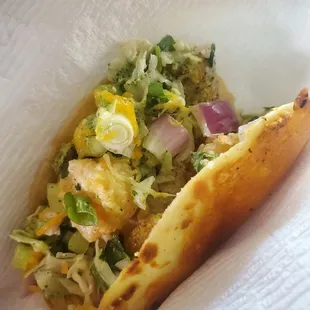 Southern Fried Shrimp and Fish Taco