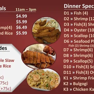 menu, cheers!