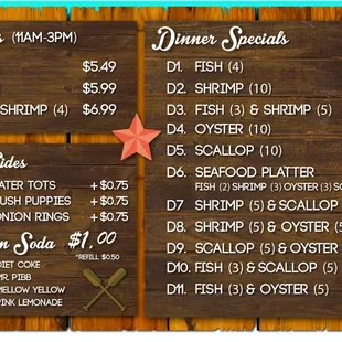 Lunch and Dinner Menu