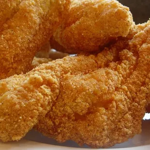a plate of fried chicken