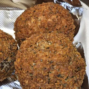 a close up of some food