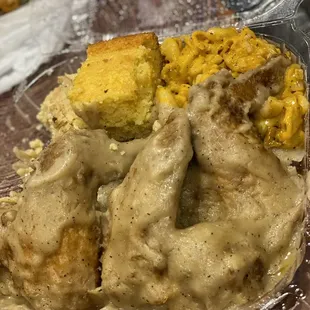 Smothered Chicken Dinner