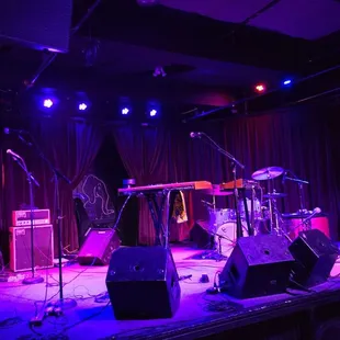 a stage set up for a concert