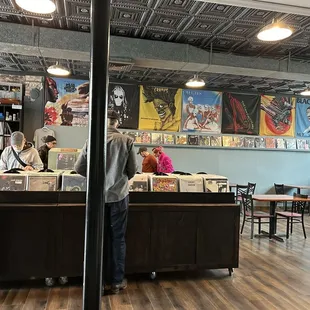 customers browsing for books