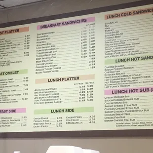 menu, sushi and sashimi