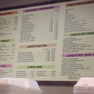 menu, sushi and sashimi