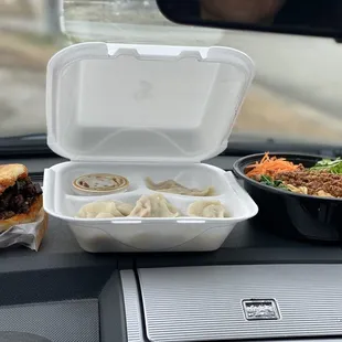 Pork B3. Cooked Beef Cilantro, Spicy Cumin Lamb Burger, Warm Rice Noodle with Vegetable.