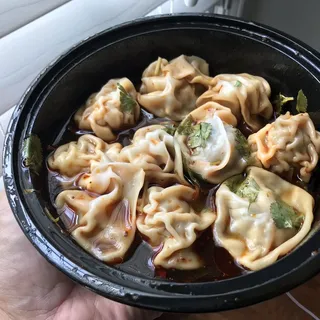 Spicy Sour Wonton Soup