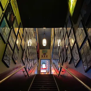 the stairs leading to the entrance