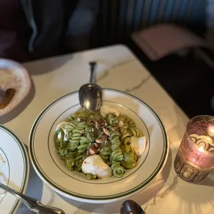 a plate of food on a table