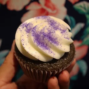 Taro cupcake