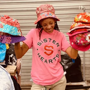 Brand new reversible hats price $9.99 each.