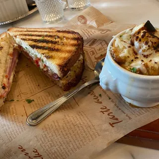 Grilled Cheese & French Onion Soup