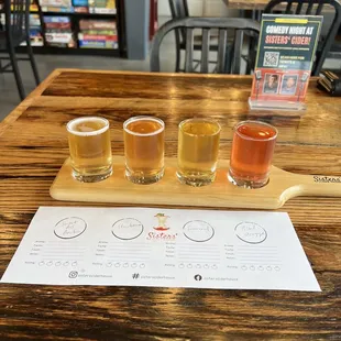  flight of beers