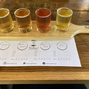 Cider flight