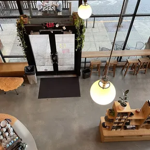 View from upstairs seating