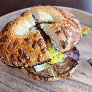 Breakfast Bagel with bacon