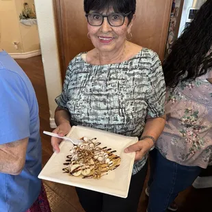 My Grandma had her first ever crepe and loved it!