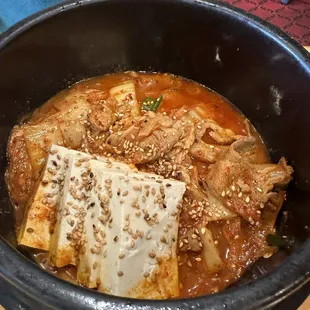 Pork kimchi stir fry