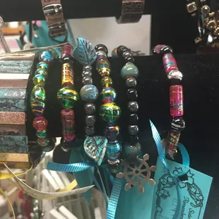 Beautiful jewelry made by Chelan&apos;s niece Julie.