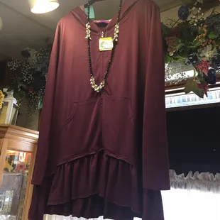 Burgundy Lace Hoodie at Sisters Remembered, Buena Vista, CO
