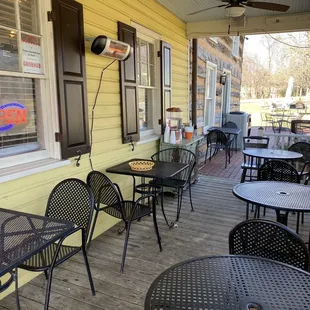 Outside dining