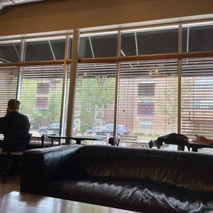 Wine side o' things with nice couches.