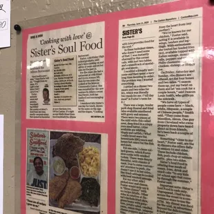 a pink bulletin board