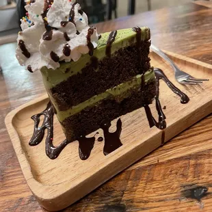 Matcha Green Tea Chocolate Cake