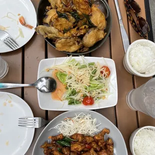 Kra Kaprow Crispy Eggplant Som Tum Salad