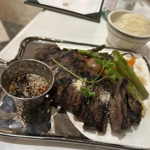 Crying Tiger steak with a sticky rice