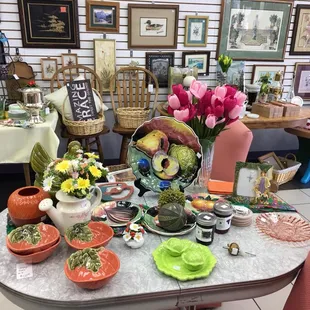 Beautifully displayed items throughout