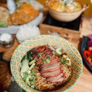 Duck noodle soup