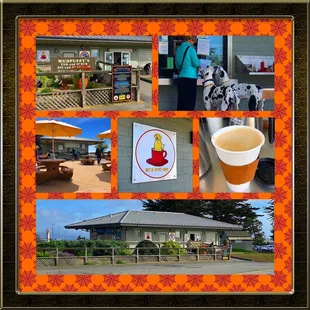Montage of images from the Sit &amp; Stay Cafe