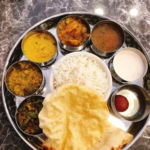 Vegetarian thali