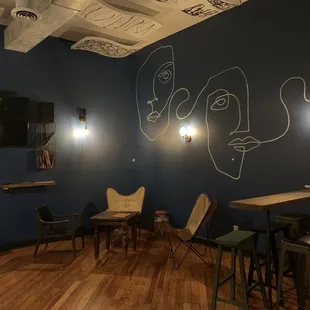 a ping - pong table and a ping - pong table