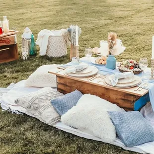 Boho Blue Picnic