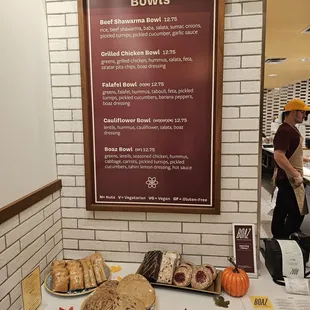 Another menu and sweets view