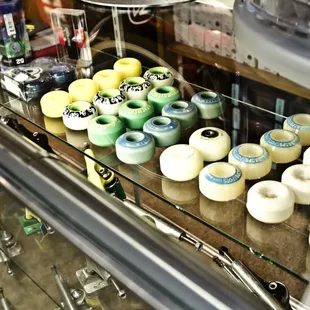 skateboard wheels and trucks