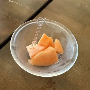 Complimentary post meal fruit