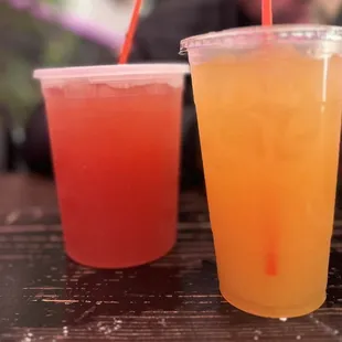Agua de sandía and agua de melón