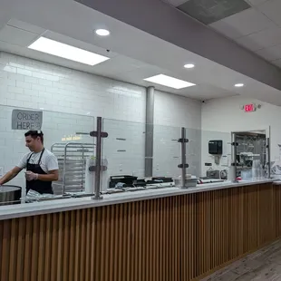 Subway style counter