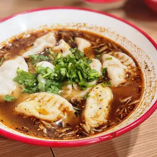 Sour soup dumplings