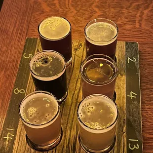 Flight  5:kris Kringle  8: Fire Royale Porter  14: Rat Fink Hazy IPA  2: Intercontinental Vienna Lager 4: Ruby 13: 5th Floor IPA