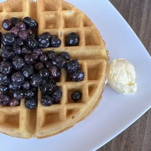 Blueberry Belgium waffle