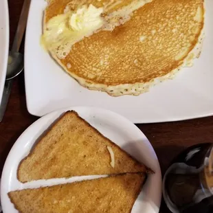 Pancake and toast