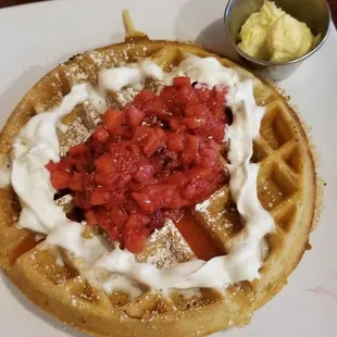 Strawberry waffle