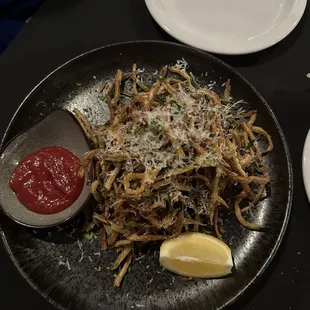 Shoe String Fried Zucchini