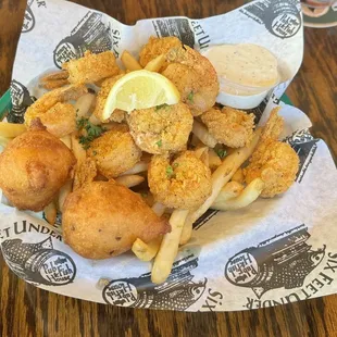 shrimp basket sub fries for homemade chips